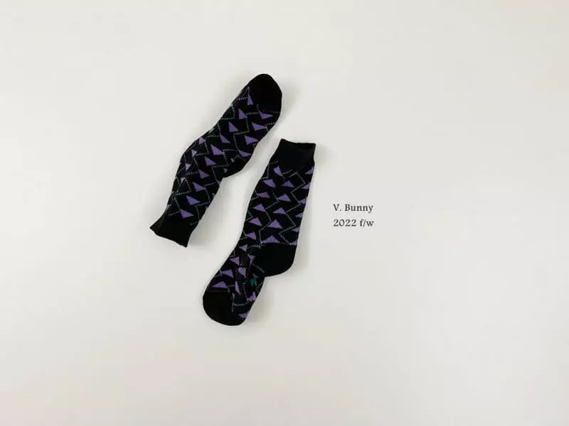 V Bunny - Korean Children Fashion - #magicofchildhood - Triangle Socks Set - 6