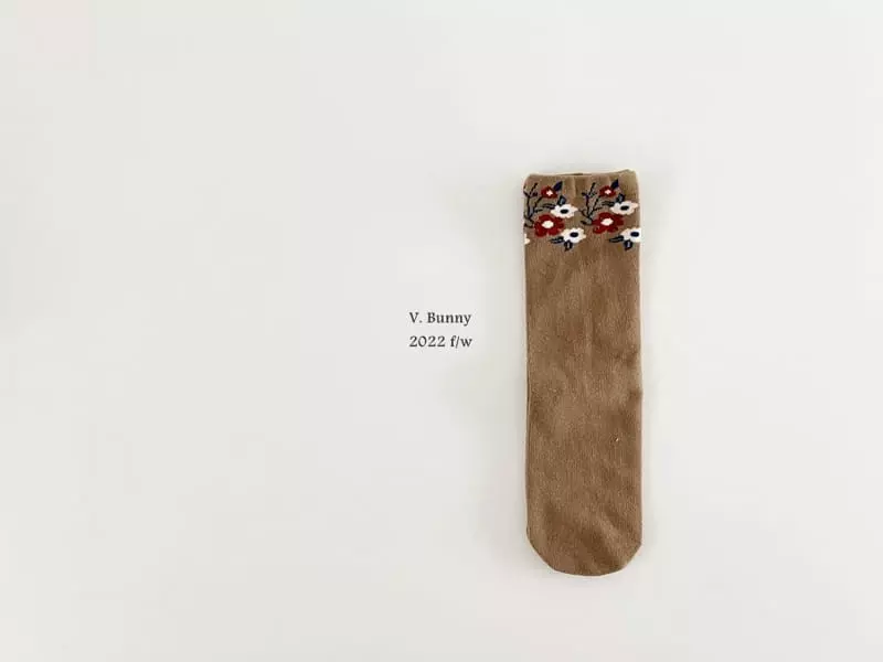 V Bunny - Korean Children Fashion - #minifashionista - Nung Col Socks Set - 3