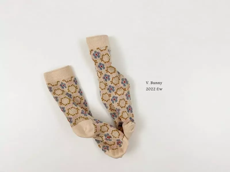 V Bunny - Korean Children Fashion - #minifashionista - V Be Socks Set - 5