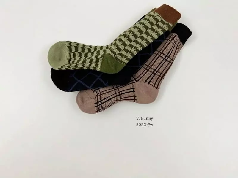 V Bunny - Korean Children Fashion - #minifashionista - Rich Mond Socks Set