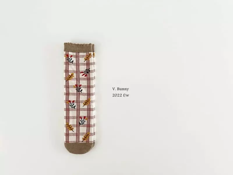 V Bunny - Korean Children Fashion - #minifashionista - Nung Col Socks Set - 4
