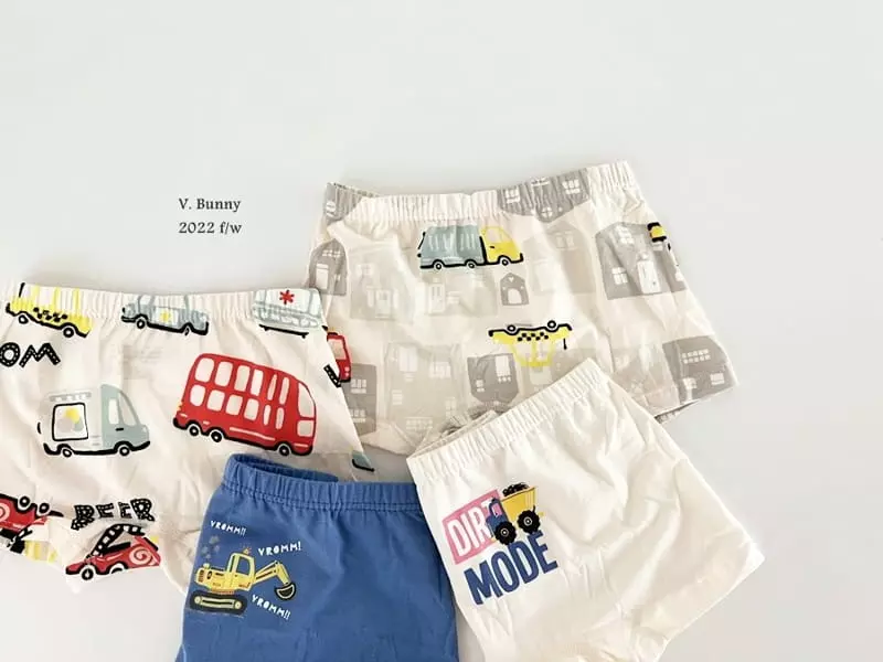 V Bunny - Korean Children Fashion - #prettylittlegirls - Truck Underpants - 8