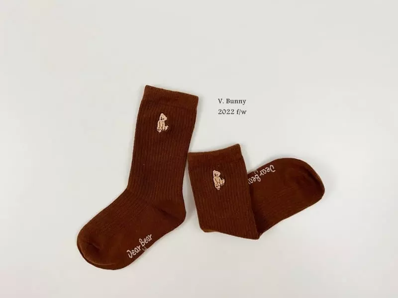 V Bunny - Korean Children Fashion - #minifashionista - Hug Socks Set - 4