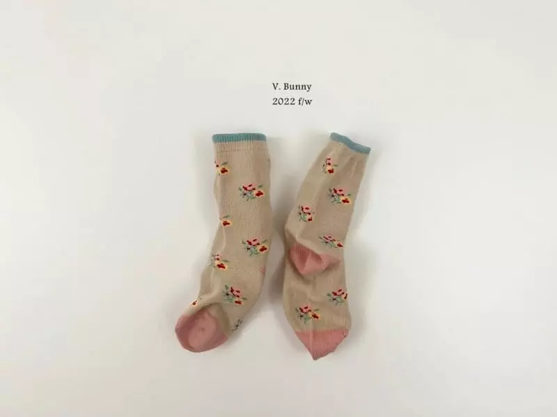 V Bunny - Korean Children Fashion - #prettylittlegirls - Dear Socks Set - 7