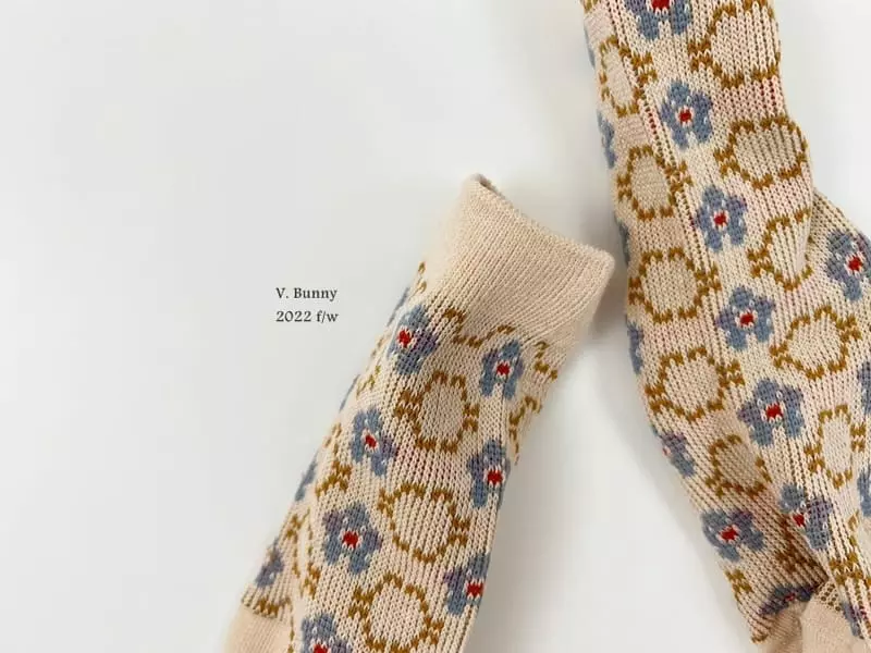 V Bunny - Korean Children Fashion - #prettylittlegirls - V Be Socks Set - 6