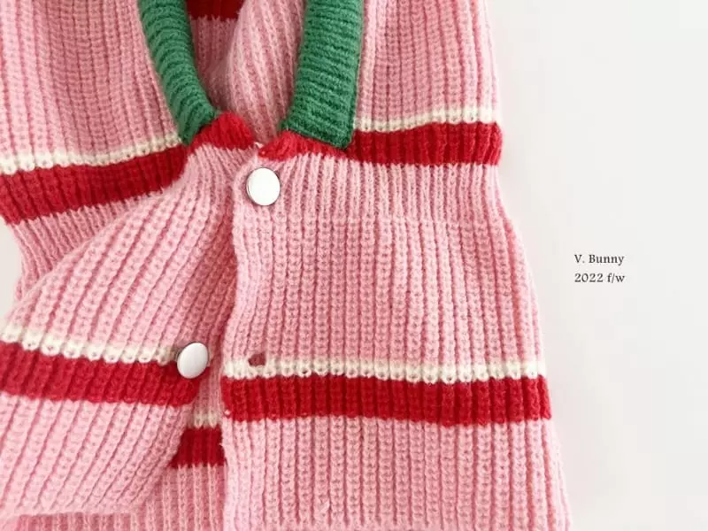 V Bunny - Korean Children Fashion - #stylishchildhood - Stripes Baraclava Mom - 2