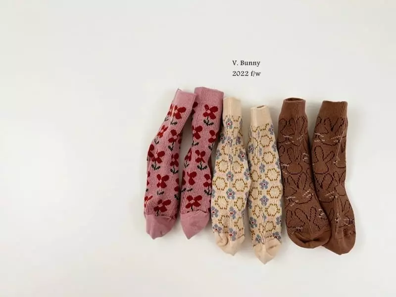 V Bunny - Korean Children Fashion - #stylishchildhood - V Be Socks Set - 9