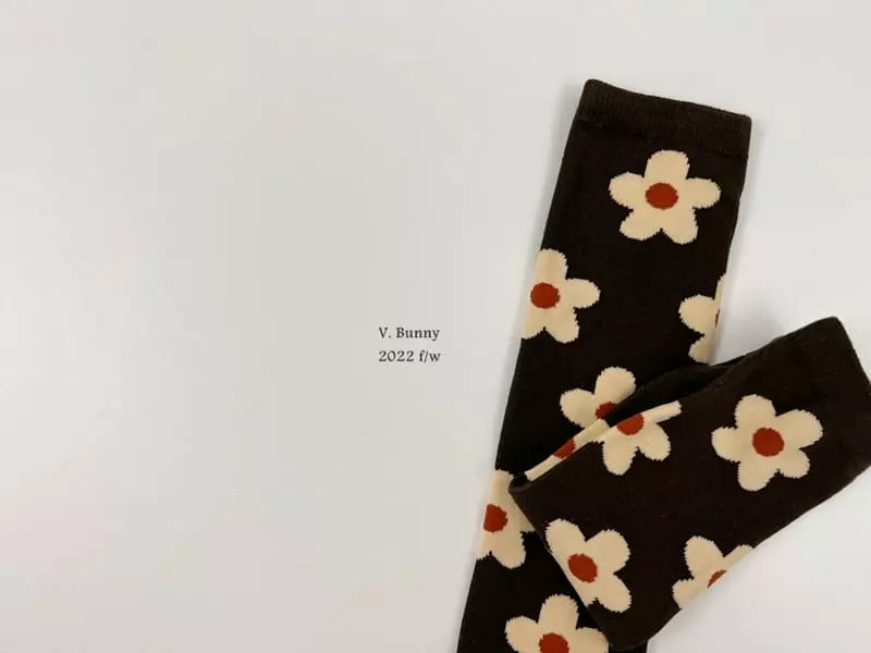 V Bunny - Korean Children Fashion - #stylishchildhood - Bam Flower Socks Set - 6