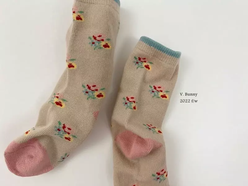 V Bunny - Korean Children Fashion - #todddlerfashion - Dear Socks Set - 8