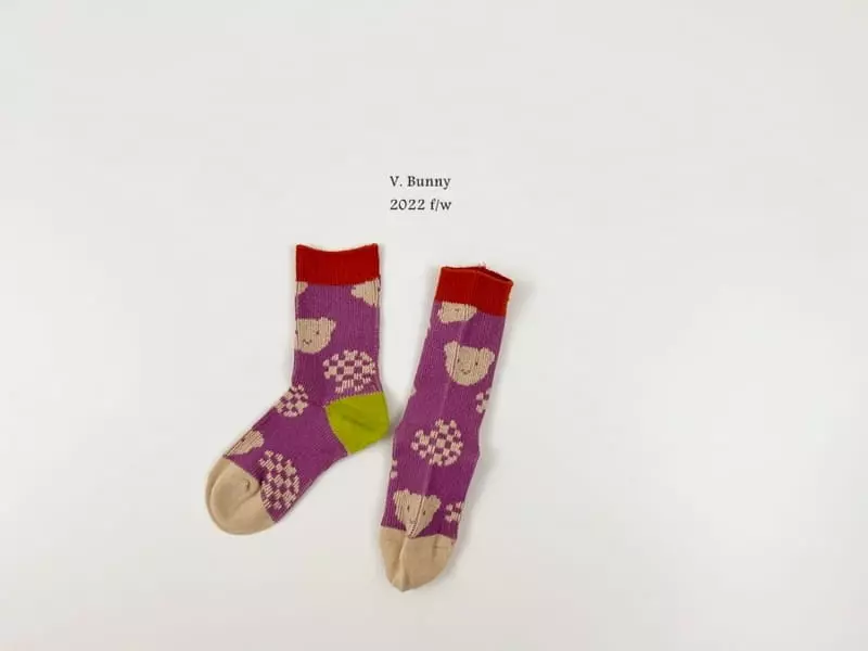 V Bunny - Korean Children Fashion - #todddlerfashion - Lepy Socks Set - 2