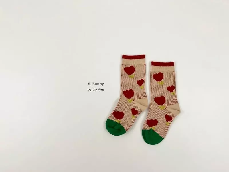V Bunny - Korean Children Fashion - #toddlerclothing - Lepy Socks Set - 3