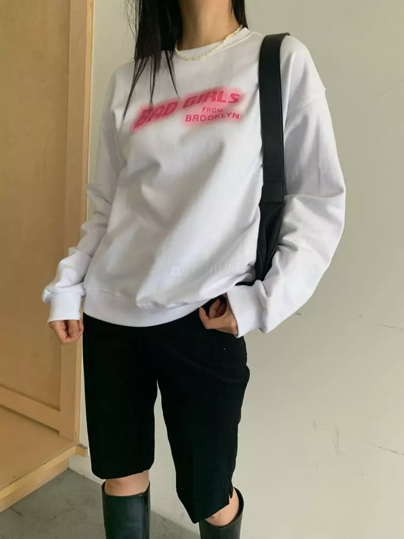 Vaara - Korean Women Fashion - #momslook - Bad Girl Sweatshirt - 12