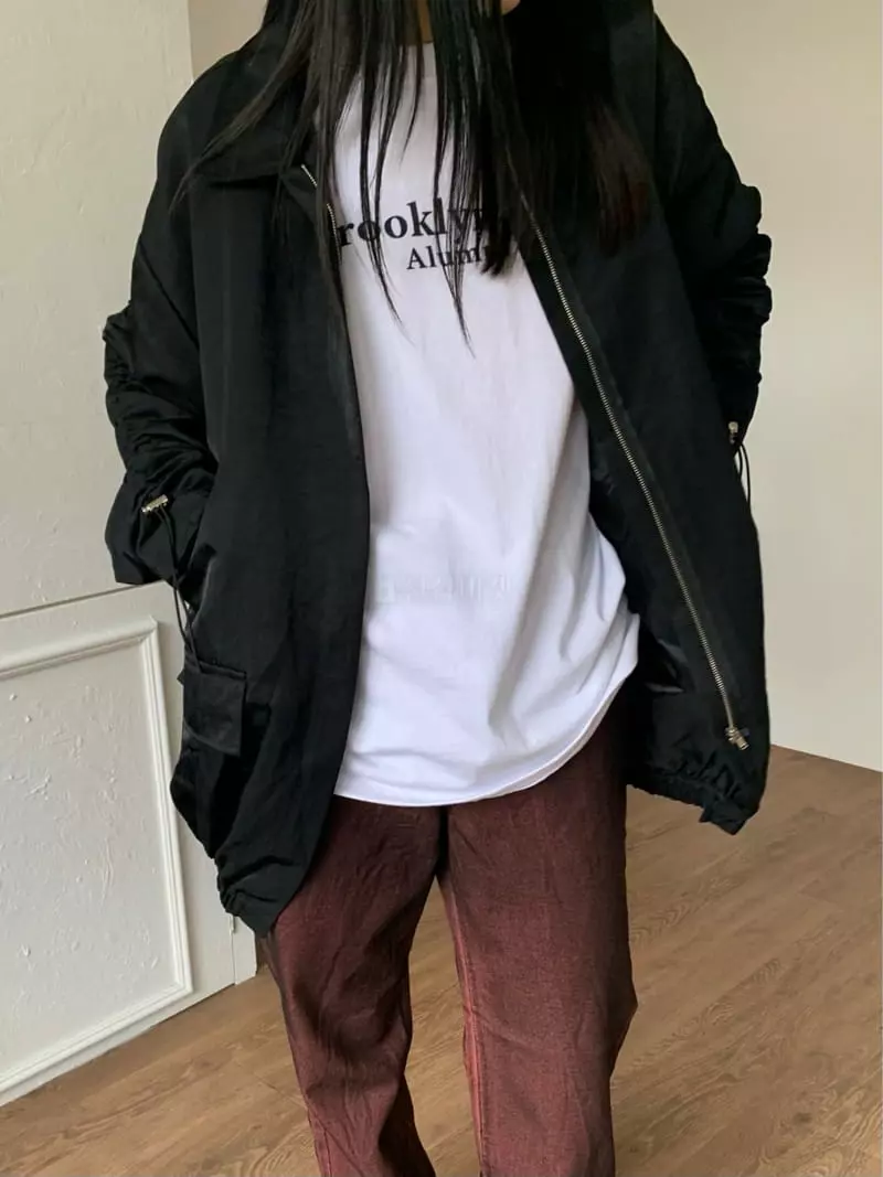 Vaara - Korean Women Fashion - #momslook - Boxy Shirring Jumper - 9