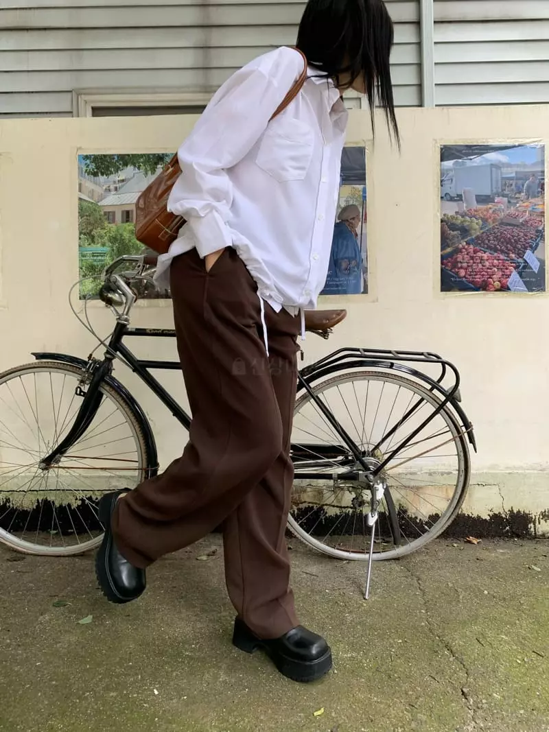 Vaara - Korean Women Fashion - #vintagekidsstyle - Bagle Pants - 4