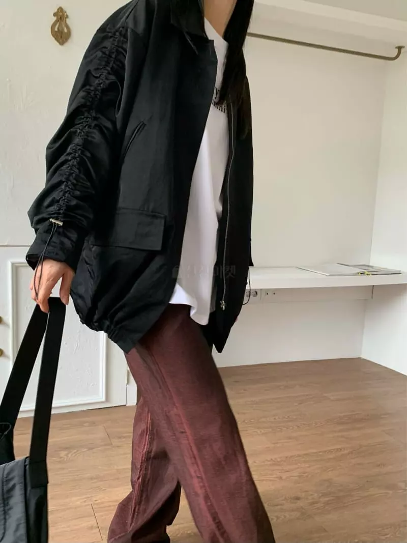 Vaara - Korean Women Fashion - #womensfashion - Boxy Shirring Jumper - 10