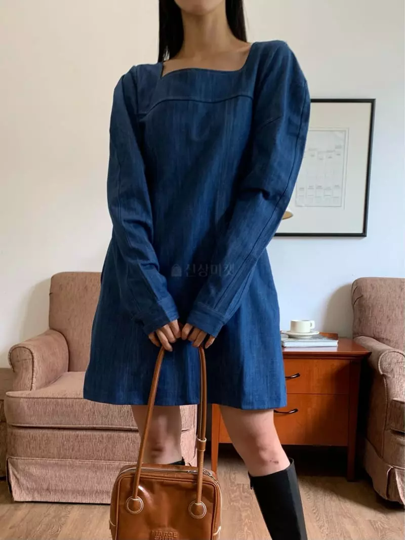 Vaara - Korean Women Fashion - #womensfashion - Denim One-piece - 10