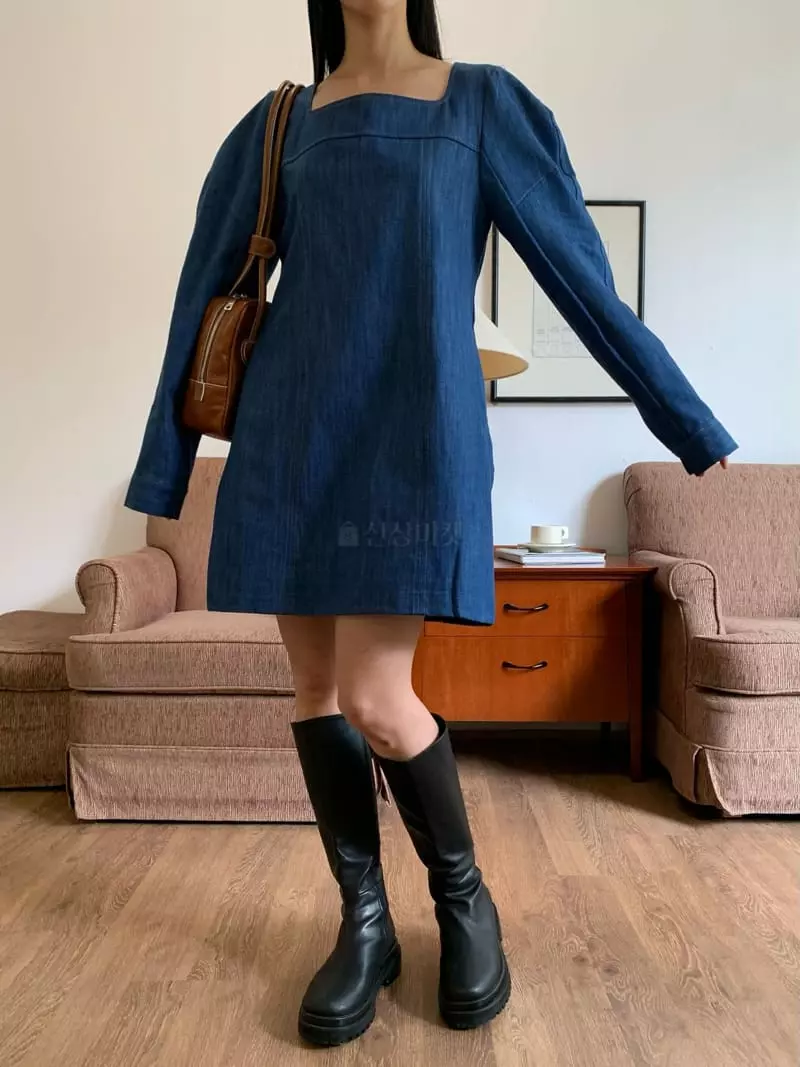 Vaara - Korean Women Fashion - #womensfashion - Denim One-piece - 12