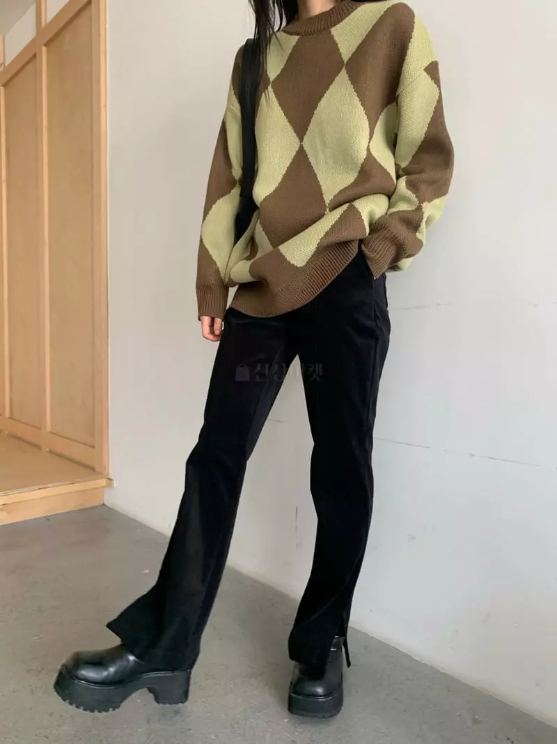 Vaara - Korean Women Fashion - #womensfashion - Rib Span Pants - 5