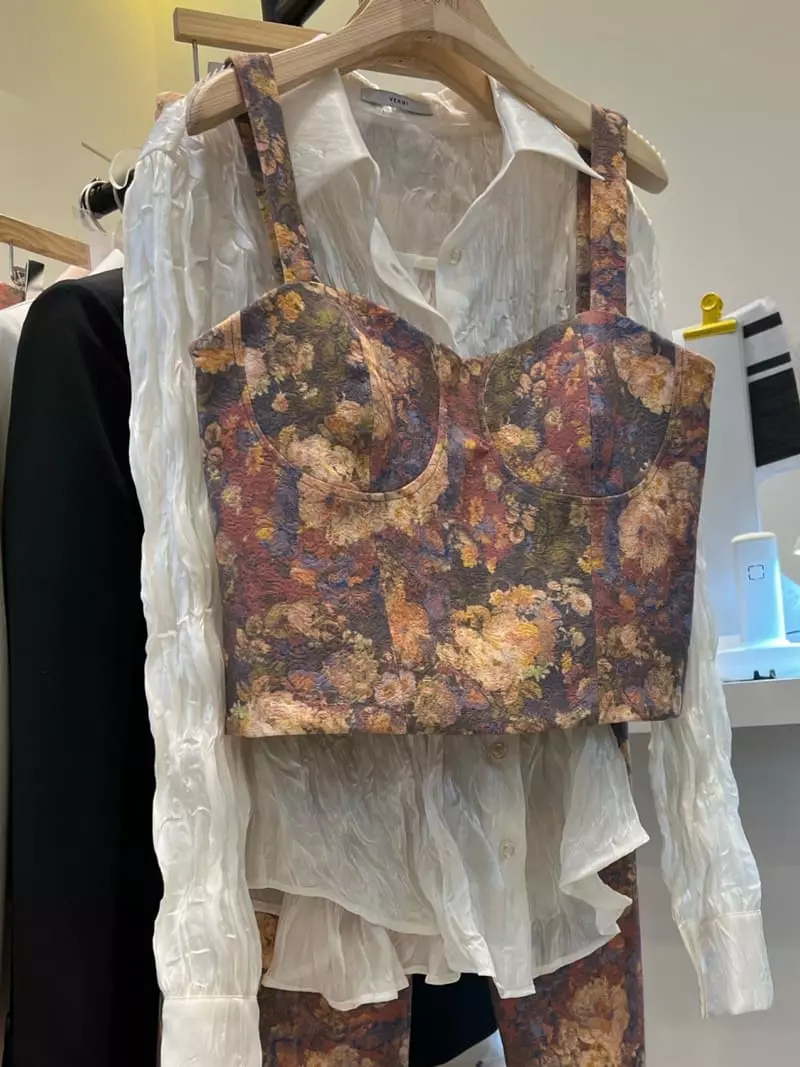 Verni - Korean Women Fashion - #womensfashion - Water Paint Vest - 4