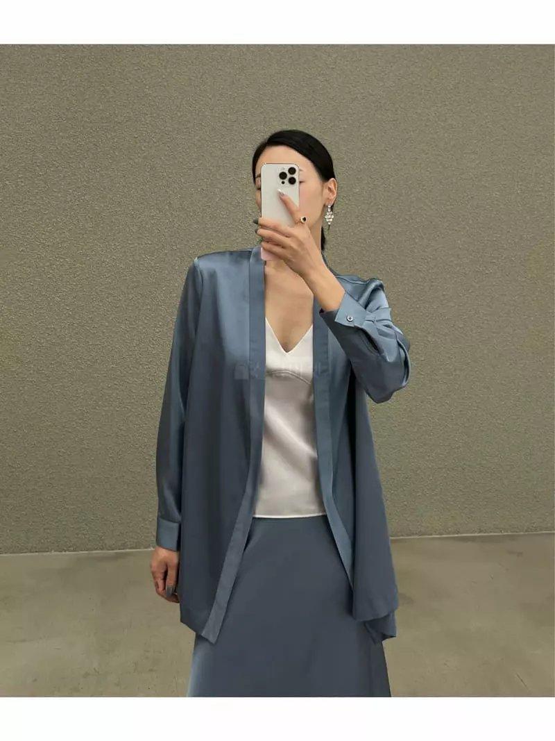 Verni - Korean Women Fashion - #momslook - Shatin Jacket - 3