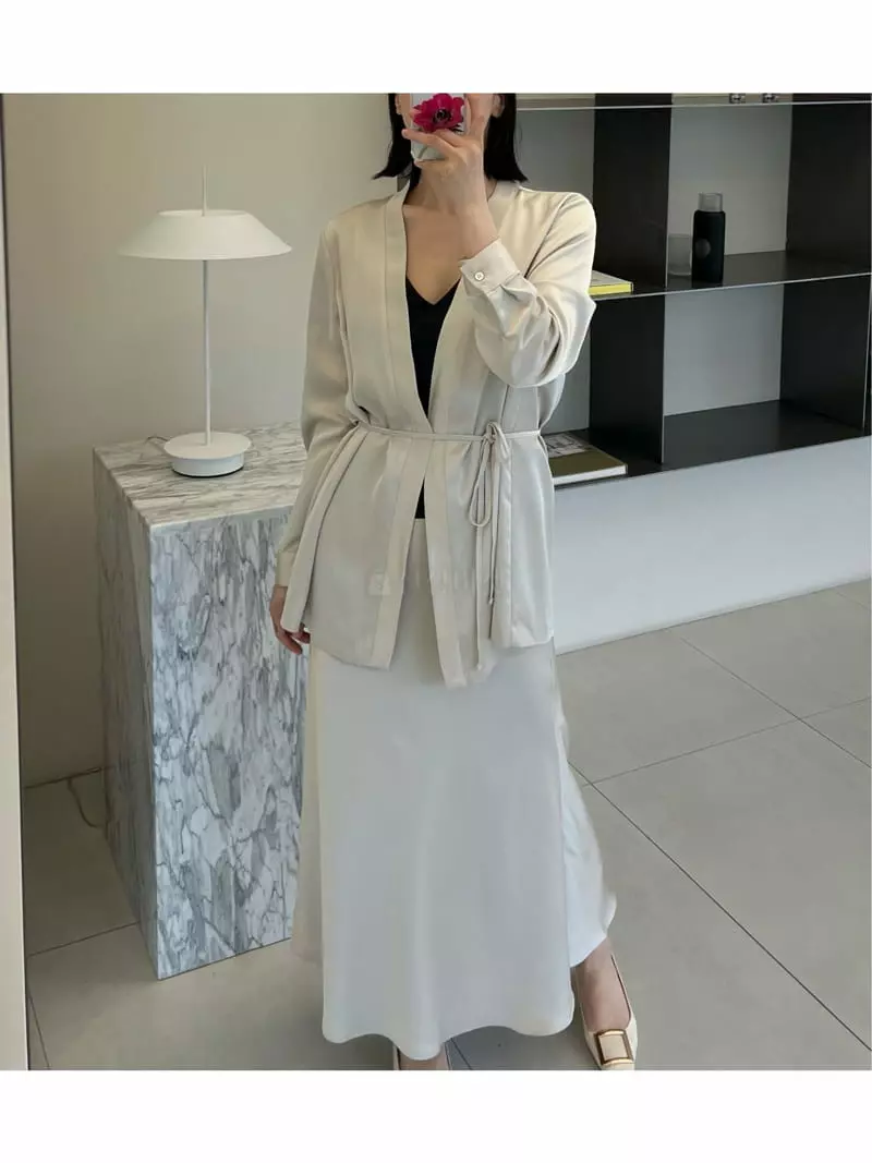 Verni - Korean Women Fashion - #momslook - Shatin Jacket - 9