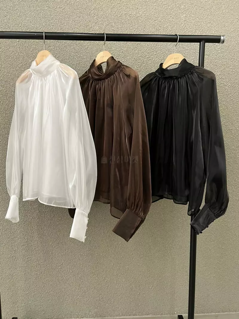 Verni - Korean Women Fashion - #momslook - Ribbon Tie Blouse - 3