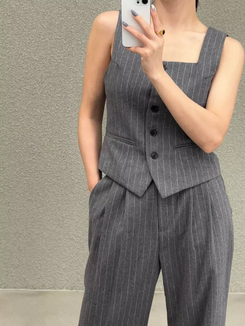 Verni - Korean Women Fashion - #momslook - Dudu Vest - 10
