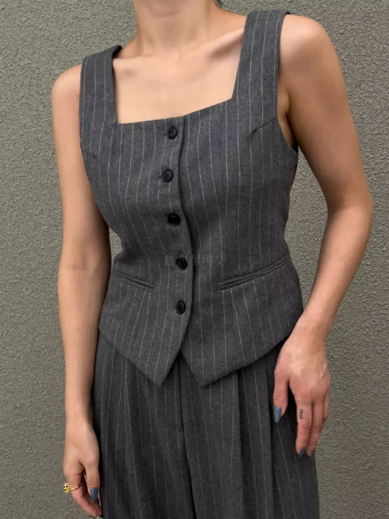 Verni - Korean Women Fashion - #momslook - Dudu Vest - 12
