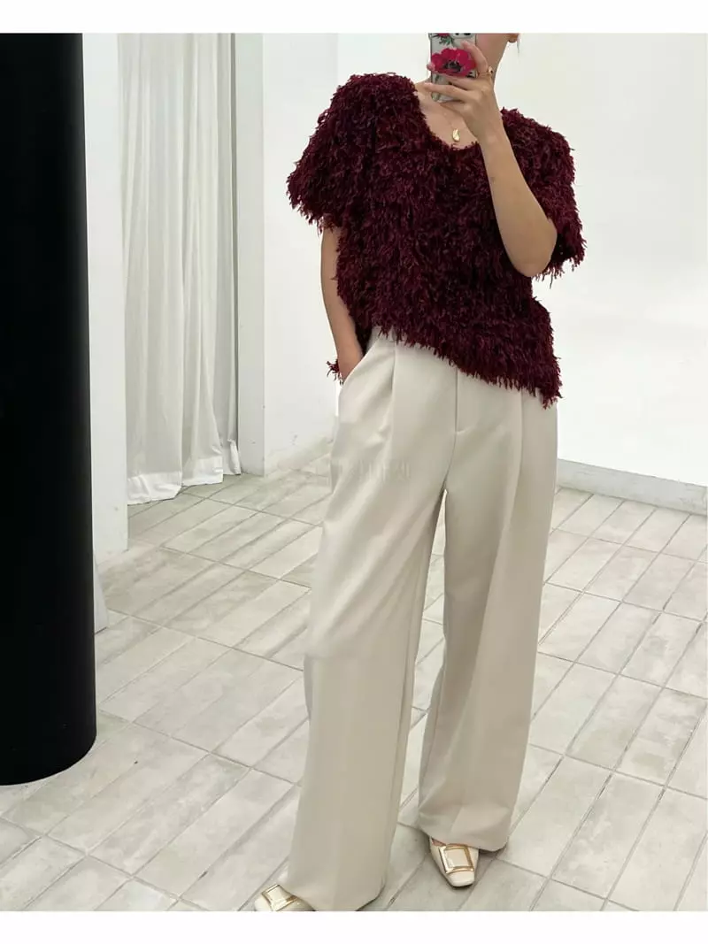 Verni - Korean Women Fashion - #womensfashion - Feather Tee - 4