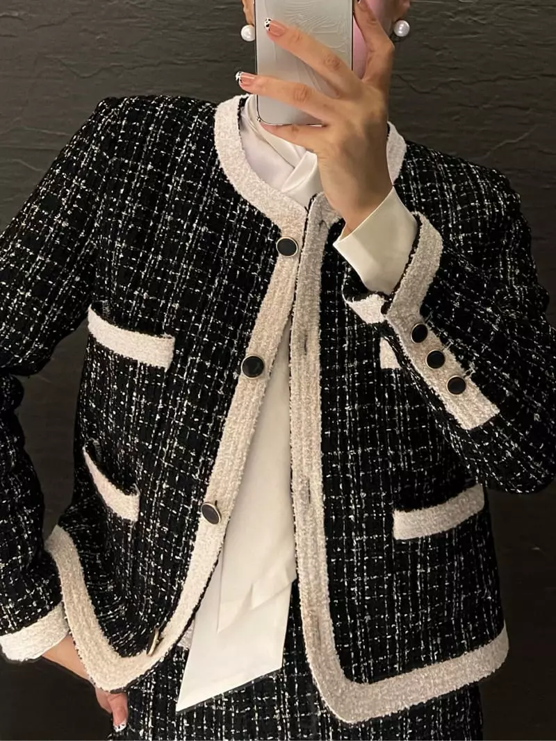 Verni - Korean Women Fashion - #momslook - Anna Twid Jacket - 12