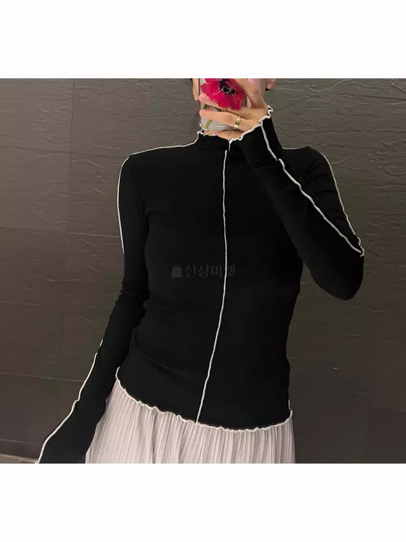 Verni - Korean Women Fashion - #restrostyle - Combo Tee - 5