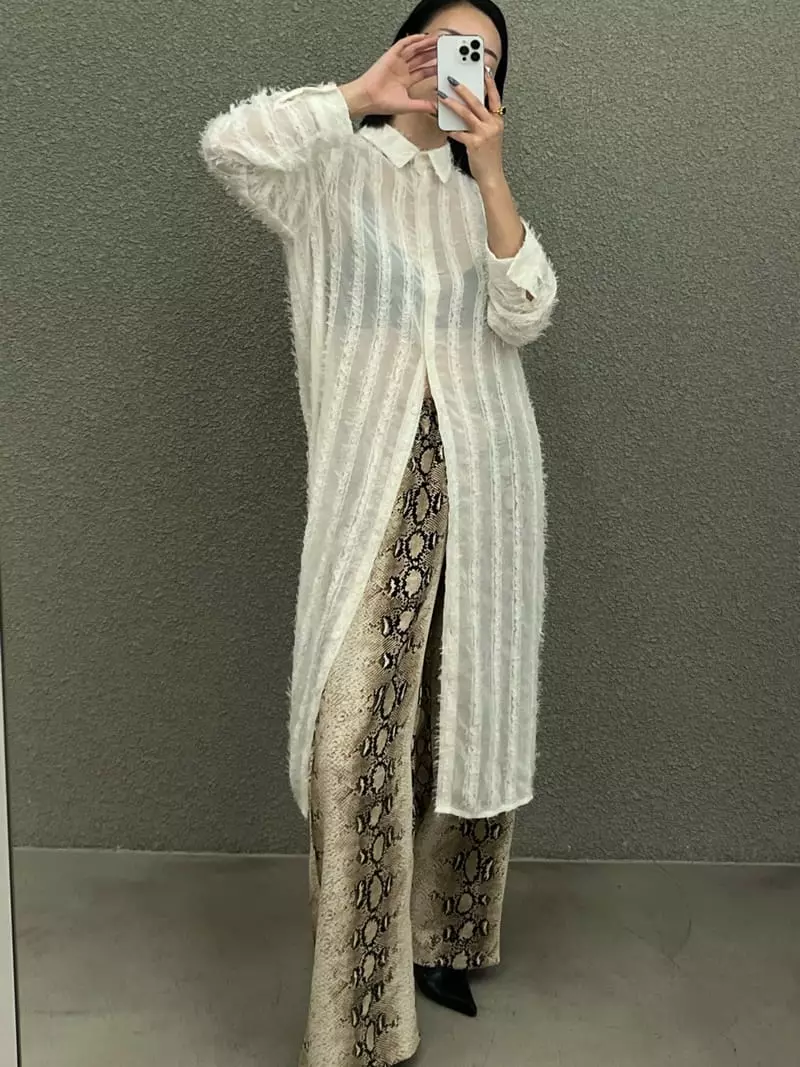 Verni - Korean Women Fashion - #romanticstyle - Imk Long Shirt - 3