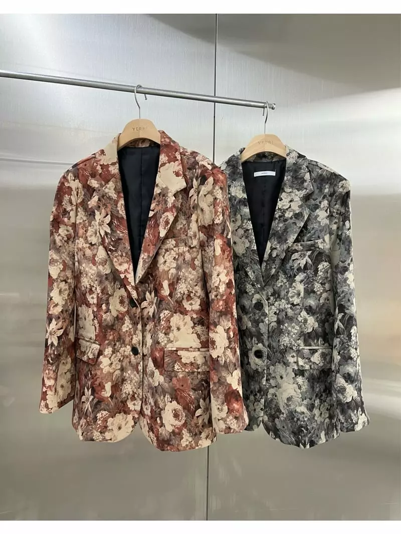 Verni - Korean Women Fashion - #shopsmall - Flower Jacket - 8