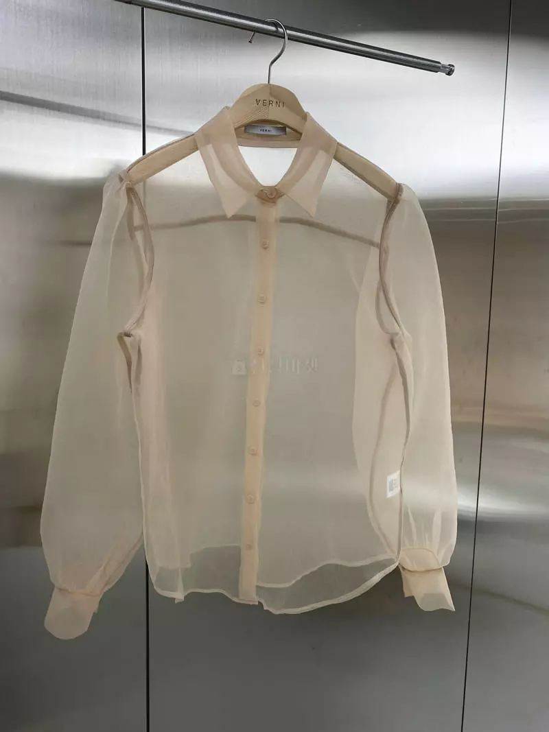 Verni - Korean Women Fashion - #thatsdarling - See Though Blouse - 2