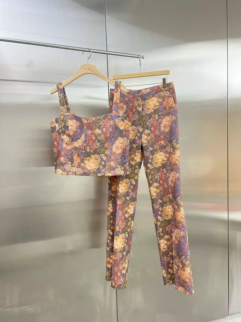 Verni - Korean Women Fashion - #womensfashion - Water Paint Pants - 2