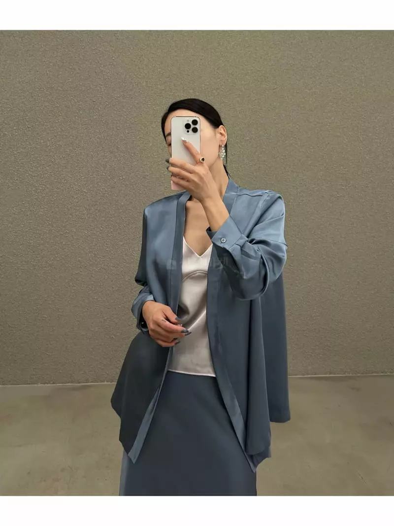 Verni - Korean Women Fashion - #womensfashion - Shatin Jacket - 2