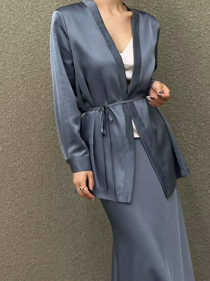 Verni - Korean Women Fashion - #momslook - Shatin Jacket - 4