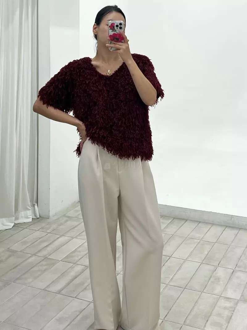 Verni - Korean Women Fashion - #womensfashion - Feather Tee - 7