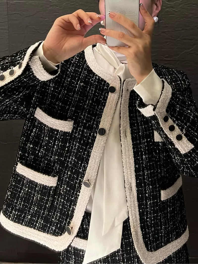 Verni - Korean Women Fashion - #womensfashion - Anna Twid Jacket - 11