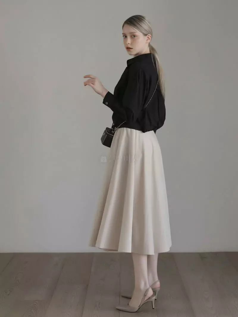 Vert Neuf - Korean Women Fashion - #momslook - Plat Whole Skirt - 12