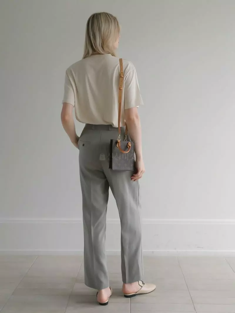Vert Neuf - Korean Women Fashion - #momslook - Canu Straight Pants - 11