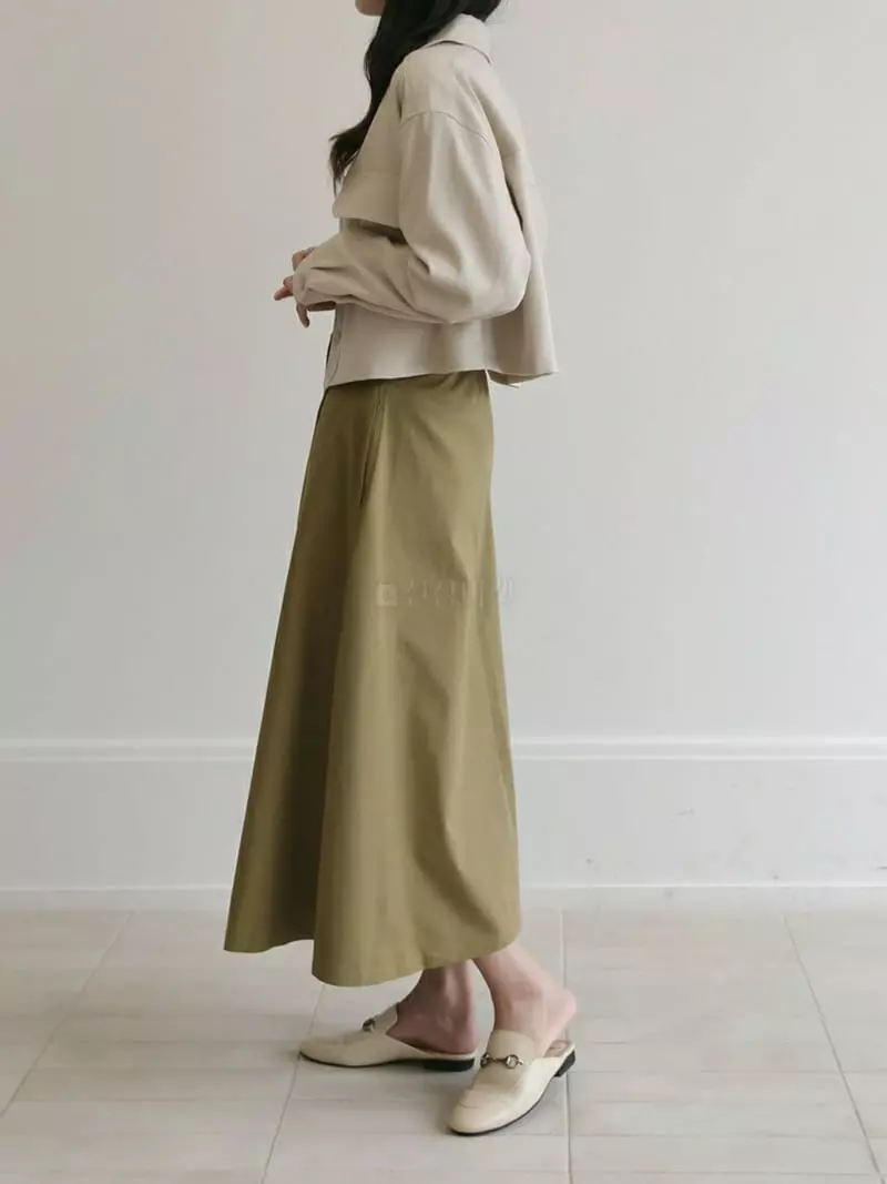 Vert Neuf - Korean Women Fashion - #momslook - Chino Plare Skirt - 12