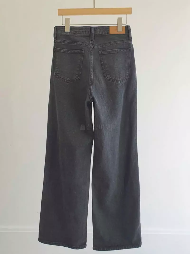 Vert Neuf - Korean Women Fashion - #momslook - Wide Black Jeans - 9