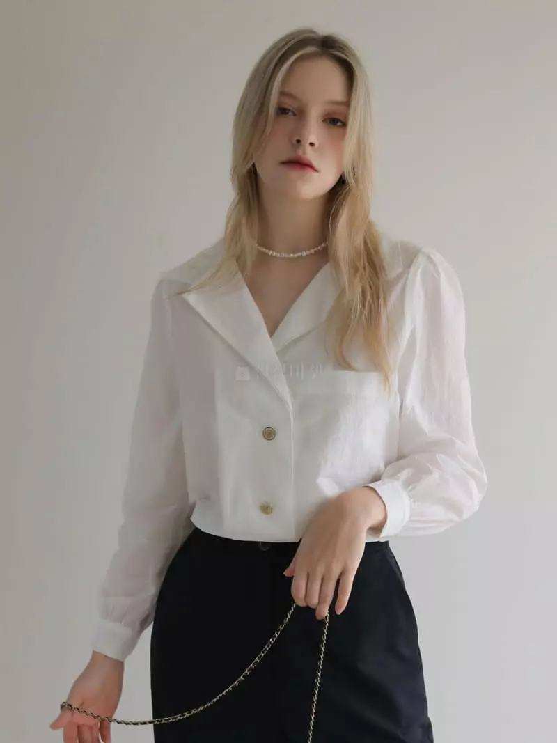 Vert Neuf - Korean Women Fashion - #womensfashion - Ov Inta Blouse - 4