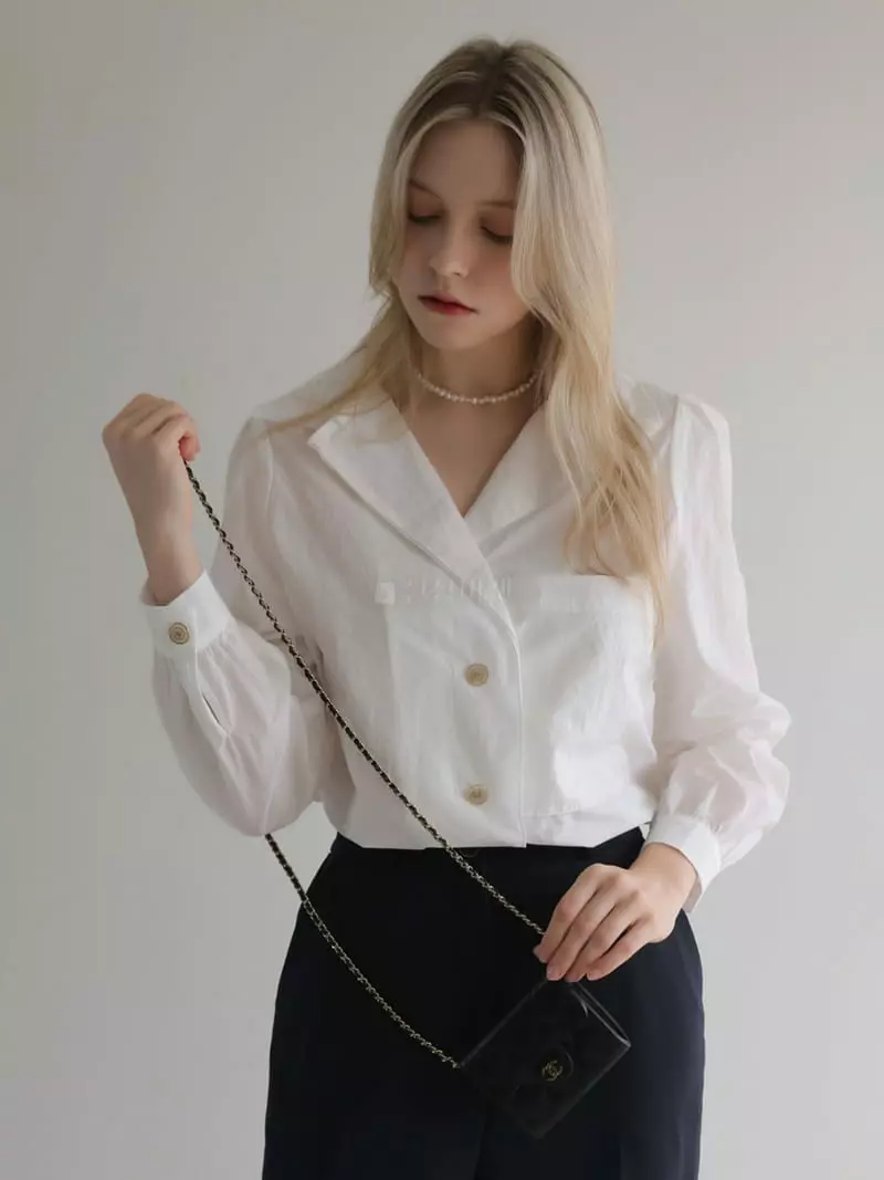 Vert Neuf - Korean Women Fashion - #momslook - Ov Inta Blouse - 6