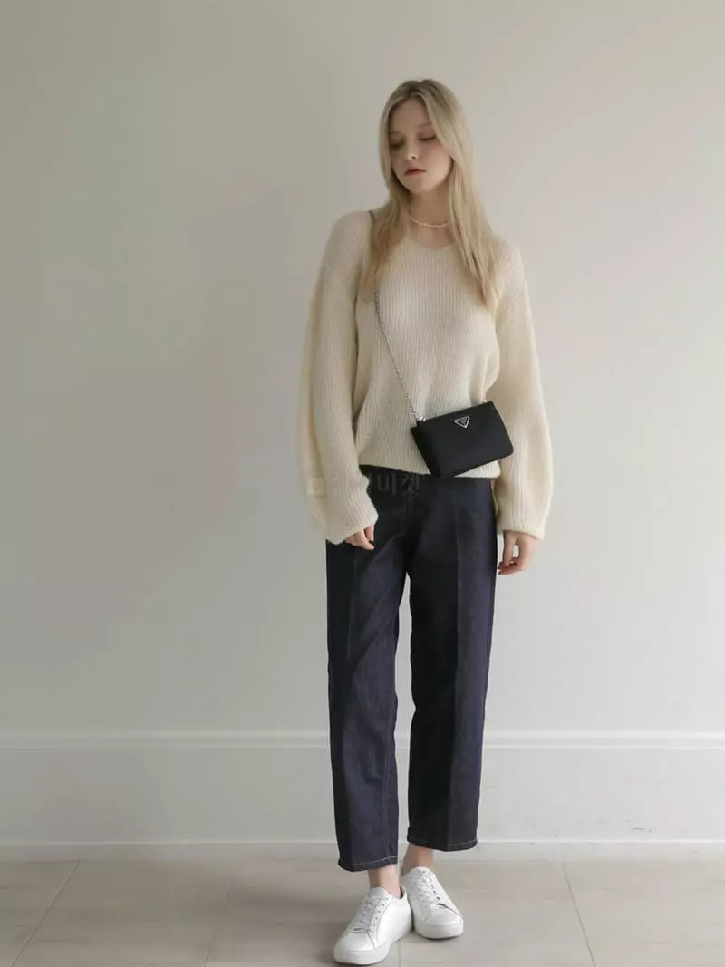 Vert Neuf - Korean Women Fashion - #momslook - Scsi Hazi Knit Tee