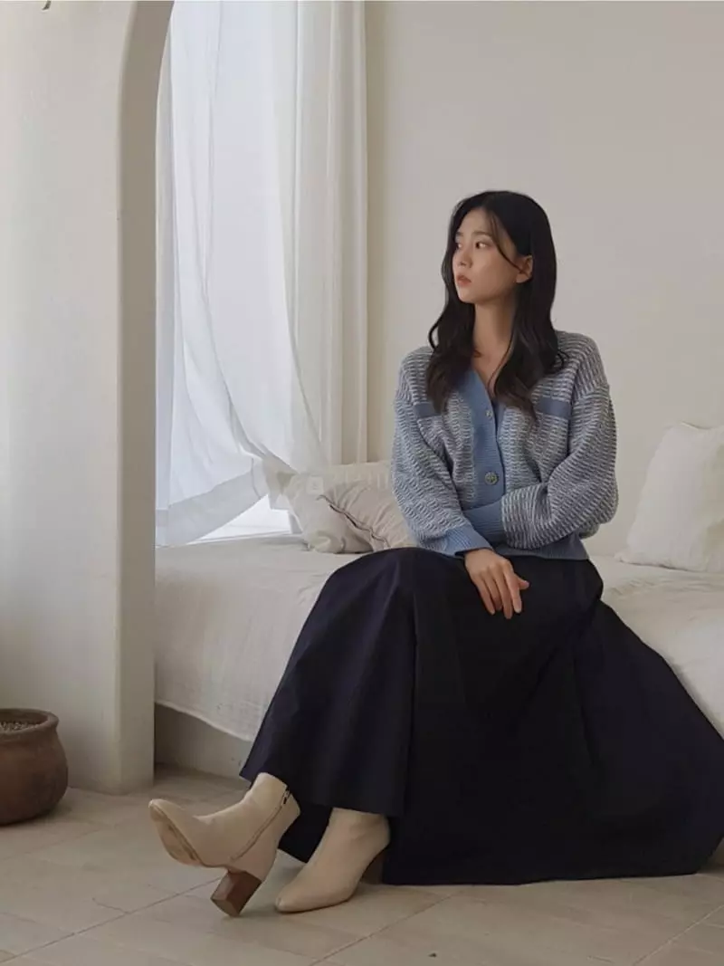 Vert Neuf - Korean Women Fashion - #momslook - Sen V Cardigan - 10