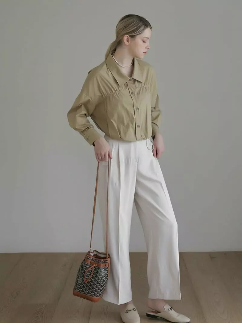 Vert Neuf - Korean Women Fashion - #momslook - Shirring Jumper