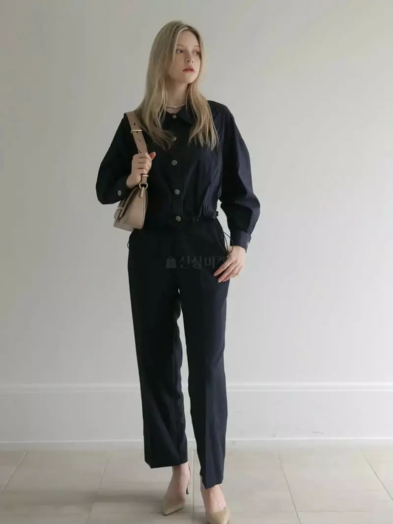 Vert Neuf - Korean Women Fashion - #momslook - Shirring Jumper - 3