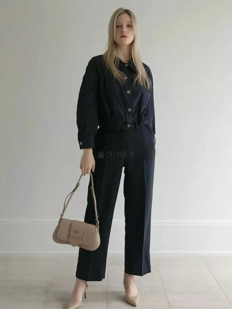 Vert Neuf - Korean Women Fashion - #momslook - Shirring Jumper - 9